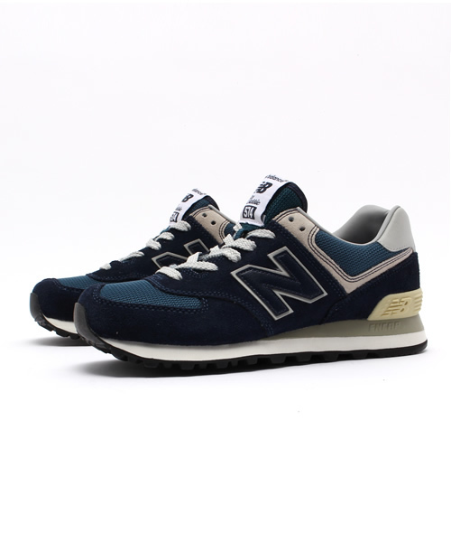 NEW BALANCE（ニューバランス）の「レディースサイズ ニューバランス グレー ネイビー new balance ML574 VG/VN（スニーカー・レディース・グレー/ネイビー・23.5cm/23cm/24.5cm/24cm）」の3枚目の写真