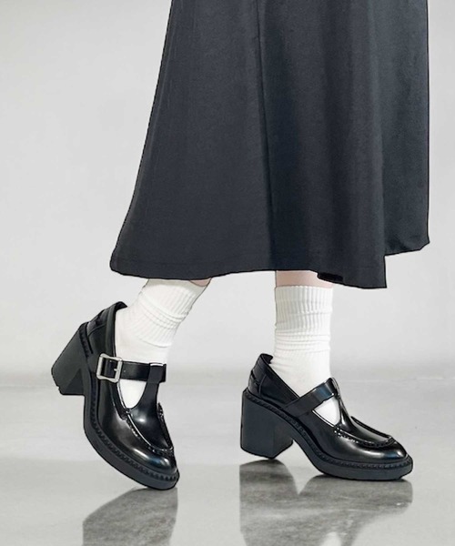 ASH（アッシュ）の「【NOAH】Tストラップヒールシューズ（ローファー・レディース・ブラック・35/36/37/38/39）」の6枚目の写真