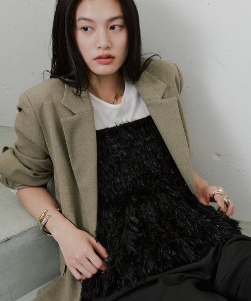 emmi（エミ）の「eco ツイードシングルジャケット（その他アウター