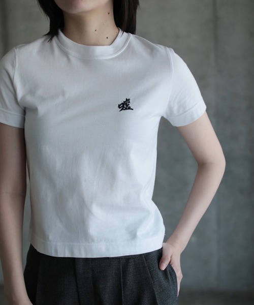 G.V.G.V.（ジーヴィージーヴィー）の「LOVE AND LIE EMBROIDERY H/S TEE（Tシャツ/カットソー・レディース・ブラック/ホワイト・ONE SIZE）」の16枚目の写真