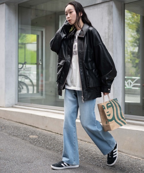 WEGO（ウィゴー）の「WEGO/デニムストレートパンツ（デニムパンツ・メンズ・グレー/ブラック/ライトインディゴブルー・LARGE/MEDIUM/SMALL）」の11枚目の写真