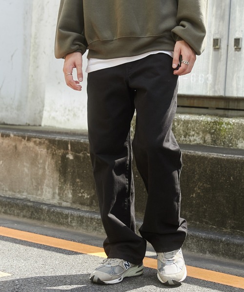 WEGO（ウィゴー）の「WEGO/デニムストレートパンツ（デニムパンツ・メンズ・グレー/ブラック/ライトインディゴブルー・LARGE/MEDIUM/SMALL）」の12枚目の写真