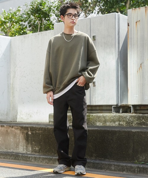 WEGO（ウィゴー）の「WEGO/デニムストレートパンツ（デニムパンツ・メンズ・グレー/ブラック/ライトインディゴブルー・LARGE/MEDIUM/SMALL）」の15枚目の写真