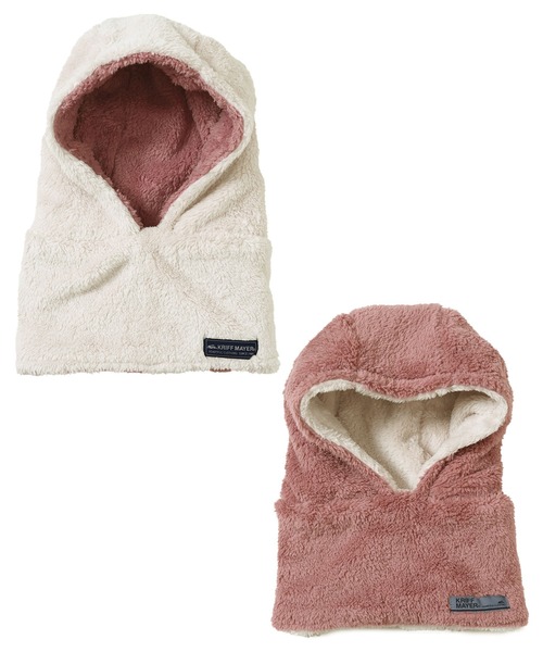 KRIFF MAYER Kid's Collection（クリフメイヤーキッズコレクション）の「ニンジャりん フード型 ボリューム ネックウォーマー（ネックウォーマー/スヌード・キッズ・オフホワイト/カーキ/カモフラージュ/ネイビー/チャコール/ブルー/グレー/レオパード/カラフル/ブラウン・LARGE/MEDIUM）」の12枚目の写真