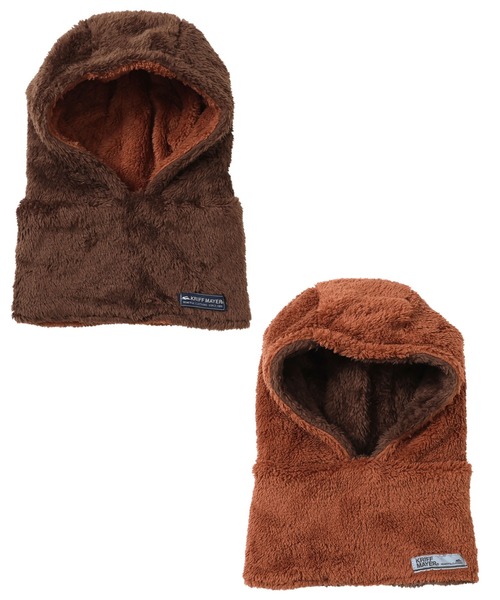 KRIFF MAYER Kid's Collection（クリフメイヤーキッズコレクション）の「ニンジャりん フード型 ボリューム ネックウォーマー（ネックウォーマー/スヌード・キッズ・オフホワイト/カーキ/カモフラージュ/ネイビー/チャコール/ブルー/グレー/レオパード/カラフル/ブラウン・LARGE/MEDIUM）」の15枚目の写真