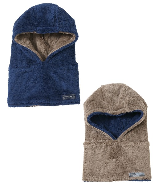 KRIFF MAYER Kid's Collection（クリフメイヤーキッズコレクション）の「ニンジャりん フード型 ボリューム ネックウォーマー（ネックウォーマー/スヌード・キッズ・オフホワイト/カーキ/カモフラージュ/ネイビー/チャコール/ブルー/グレー/レオパード/カラフル/ブラウン・LARGE/MEDIUM）」の17枚目の写真