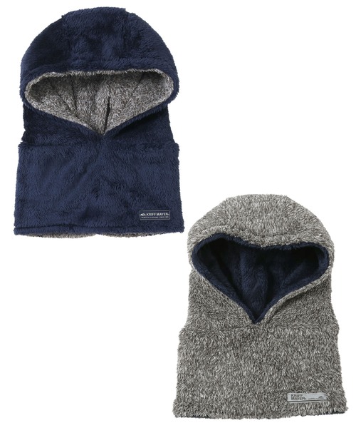 KRIFF MAYER Kid's Collection（クリフメイヤーキッズコレクション）の「ニンジャりん フード型 ボリューム ネックウォーマー（ネックウォーマー/スヌード・キッズ・オフホワイト/カーキ/カモフラージュ/ネイビー/チャコール/ブルー/グレー/レオパード/カラフル/ブラウン・LARGE/MEDIUM）」の18枚目の写真