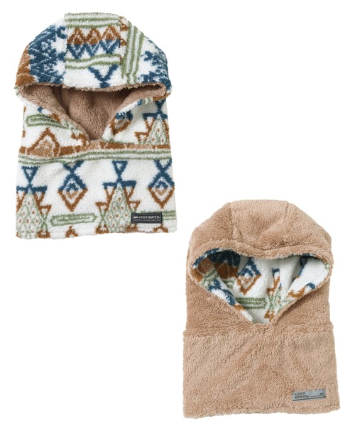 KRIFF MAYER Kid's Collection（クリフメイヤーキッズコレクション）の「ニンジャりん フード型 ボリューム ネックウォーマー（ネックウォーマー/スヌード・キッズ・オフホワイト/カーキ/カモフラージュ/ネイビー/チャコール/ブルー/グレー/レオパード/カラフル/ブラウン・LARGE/MEDIUM）」の19枚目の写真