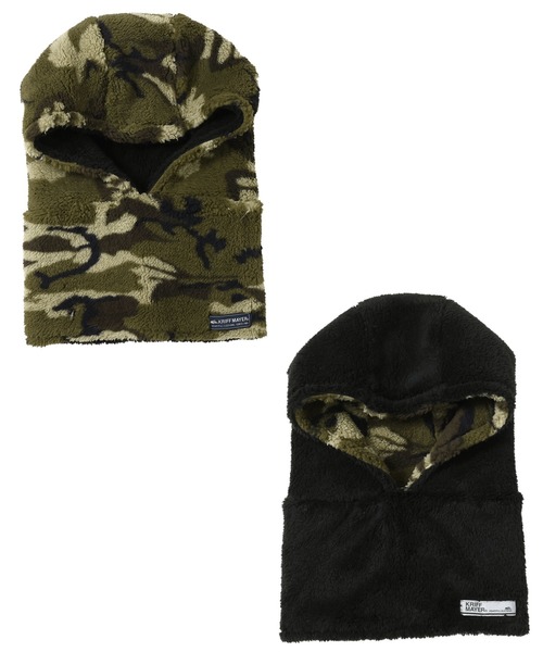 KRIFF MAYER Kid's Collection（クリフメイヤーキッズコレクション）の「ニンジャりん フード型 ボリューム ネックウォーマー（ネックウォーマー/スヌード・キッズ・オフホワイト/カーキ/カモフラージュ/ネイビー/チャコール/ブルー/グレー/レオパード/カラフル/ブラウン・LARGE/MEDIUM）」の20枚目の写真