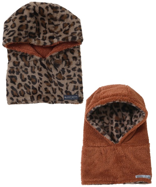 KRIFF MAYER Kid's Collection（クリフメイヤーキッズコレクション）の「ニンジャりん フード型 ボリューム ネックウォーマー（ネックウォーマー/スヌード・キッズ・オフホワイト/カーキ/カモフラージュ/ネイビー/チャコール/ブルー/グレー/レオパード/カラフル/ブラウン・LARGE/MEDIUM）」の21枚目の写真