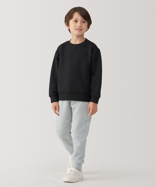 無印良品(ムジルシリョウヒン)の「キッズ 二重編みスウェットジョガーパンツ(スウェットパンツ・キッズ・グレー/ブラック/ライトベージュ・110/120/130/140/150)」の9枚目の写真