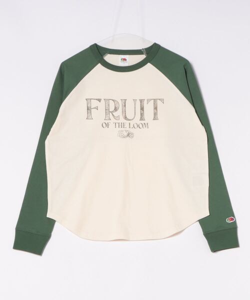 セール】配色ラグラン長袖T / ロンT / 前面 / ロゴ / プリント