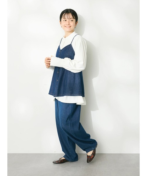 CRAFT STANDARD BOUTIQUE(クラフトスタンダードブティック)の「デシンブザムシャツ ◆(シャツ/ブラウス・レディース・パープル/グリーン/オフホワイト/ブラック・FREE)」の20枚目の写真