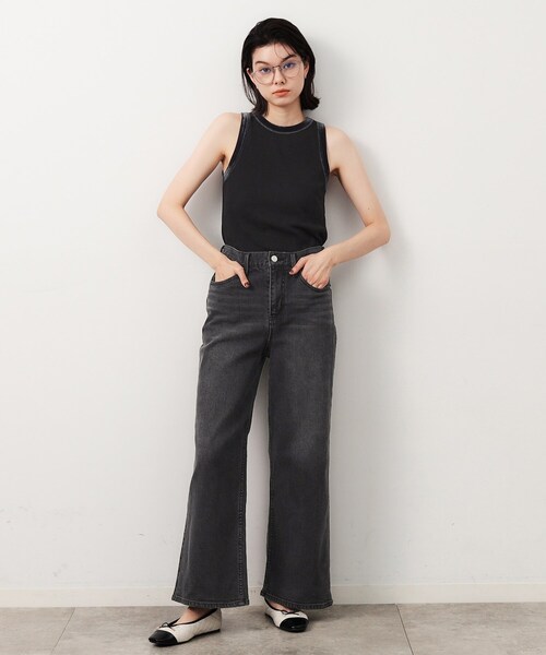 OPAQUE.CLIP（オペークドットクリップ）の「ストレッチバギーデニム／オーガニックコットン混【洗濯機洗い可】（その他パンツ・レディース・ライトブルー/ブルー/スミクロ/ネイビー・40/38/36/34/42）」の6枚目の写真