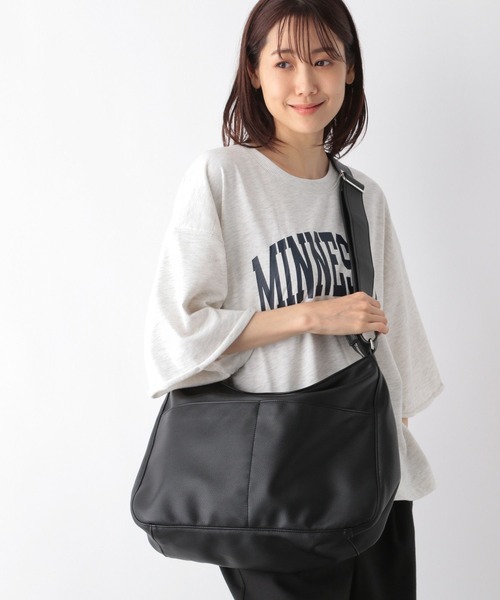 GLOBAL WORK（グローバルワーク）の「PU/ZIPショルダー/139090（ショルダーバッグ・メンズ・グレー/ブラック・FREE）」の7枚目の写真