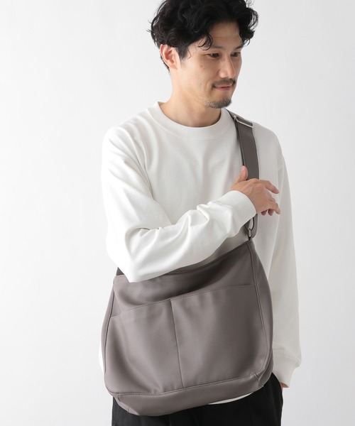 GLOBAL WORK（グローバルワーク）の「PU/ZIPショルダー/139090（ショルダーバッグ・メンズ・グレー/ブラック・FREE）」の11枚目の写真