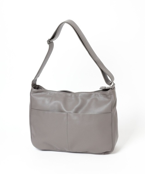 GLOBAL WORK（グローバルワーク）の「PU/ZIPショルダー/139090（ショルダーバッグ・メンズ・グレー/ブラック・FREE）」の14枚目の写真