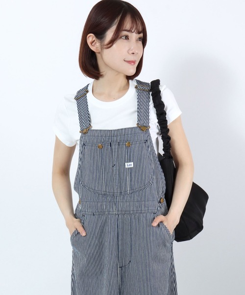 Lee(リー)の「Lee(リー)OVERALL SKIRT/オーバーオールスカート/ジャンパースカート レディース(ジャンパースカート・レディース・ライトインディゴブルー/ダークインディゴブルー/ストライプ/グリーン系その他/ワンウォッシュ・M/S)」の16枚目の写真