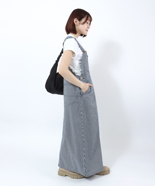 Lee(リー)の「Lee(リー)OVERALL SKIRT/オーバーオールスカート/ジャンパースカート レディース(ジャンパースカート・レディース・ライトインディゴブルー/ダークインディゴブルー/ストライプ/グリーン系その他/ワンウォッシュ・M/S)」の20枚目の写真