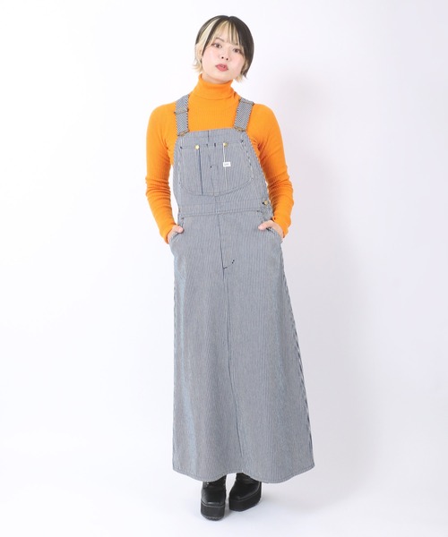 Lee(リー)の「Lee(リー)OVERALL SKIRT/オーバーオールスカート/ジャンパースカート レディース(ジャンパースカート・レディース・ライトインディゴブルー/ダークインディゴブルー/ストライプ/グリーン系その他/ワンウォッシュ・M/S)」の21枚目の写真