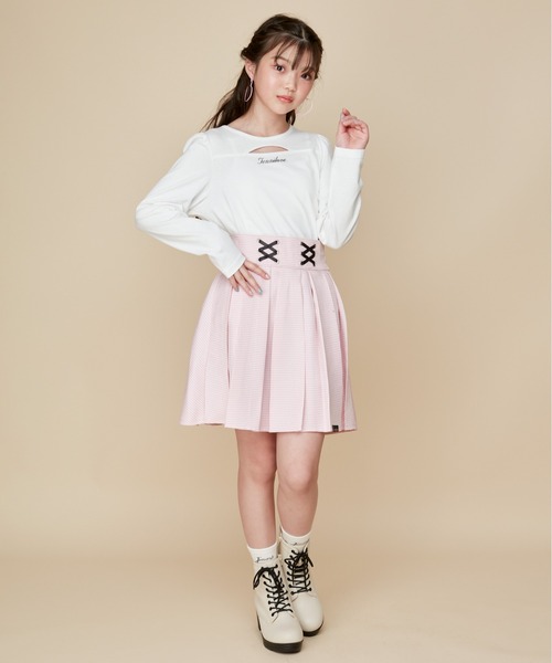 JENNI(ジェニィ)の「シャギーハートクルーソックス(ソックス/靴下・キッズ・ミント/オフホワイト/ブラック・19-21cm/22-24cm)」の10枚目の写真