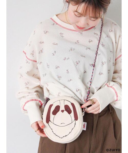 ehka sopo（エヘカソポ）の「【アルプスの少女ハイジ】ショルダーポーチ（ハンドバッグ・レディース・ブラウン/オフホワイト・F）」の3枚目の写真