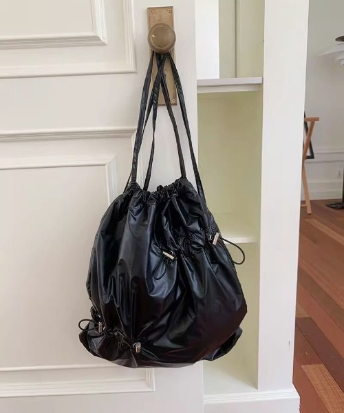 WEGO（ウィゴー）の「WEGO/メタリックナップザック（トートバッグ・レディース・ブラック/シルバー・FREE）」の20枚目の写真