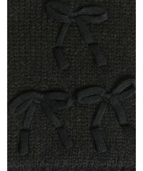 merry jenny（メリージェニー）の「ribbon narrowマフラー　/　リボンナローマフラー（マフラー・レディース・ブラック/グレー/アイボリー・FREE）」の9枚目の写真