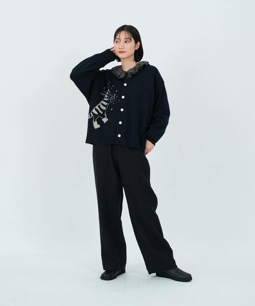 インターシャニットカーディガン（カーディガン/ボレロ）｜LOISIR