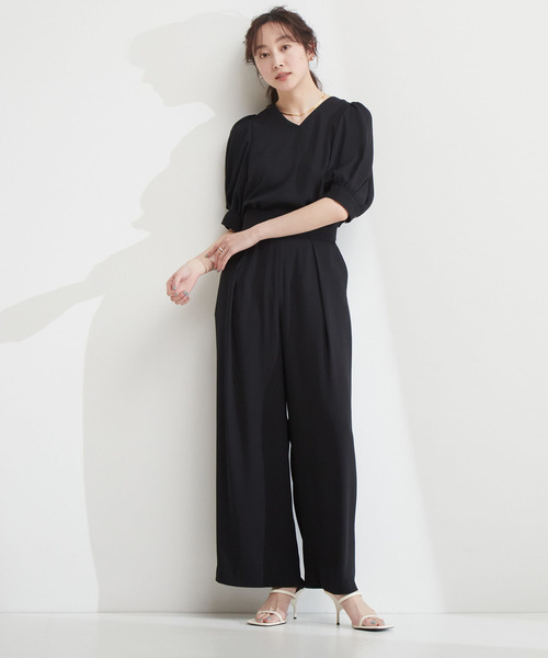 Tiara(ティアラ)の「タックフレアパンツ(その他パンツ・レディース・ブラック/ブラウン・3/2)」の9枚目の写真