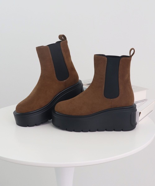 セール】驚異の0.8kg軽量＆走れる！サイドゴア厚底プラットフォーム