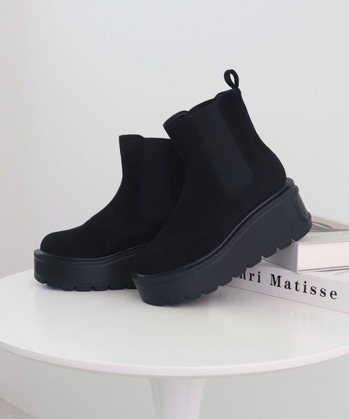 セール】驚異の0.8kg軽量＆走れる！サイドゴア厚底プラットフォーム