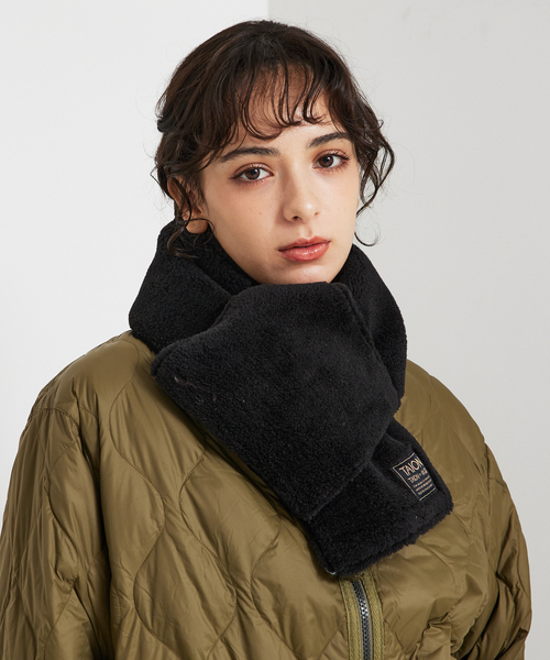 TAION（タイオン）の「【WEB限定】TAION/タイオン リバーシブル ダウンマフラー-ソフトシェルR201ALSML-1SOFT SHELL（マフラー・メンズ・カーキ/グリーン系その他/ダークネイビー/ブラック/グリーン系その他2/グリーン系その他3/ブルー系その他/ブラック系その他・フリー）」の21枚目の写真