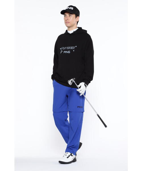 【セール】【PING APPAREL】ジャガードダンボールニットスウェットフーディ ＜PERFORMANCE＞ (MENS)（スウェット）｜PING（ピン）