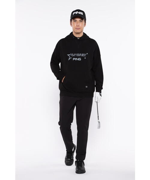 【セール】【PING APPAREL】ジャガードダンボールニットスウェットフーディ ＜PERFORMANCE＞ (MENS)（スウェット）｜PING（ピン）