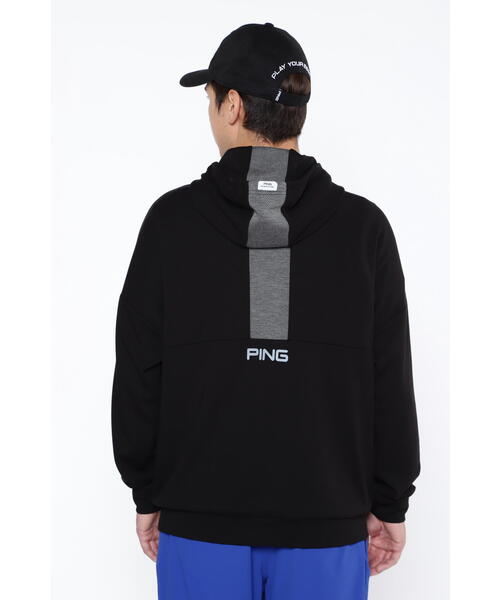 【セール】【PING APPAREL】ジャガードダンボールニットスウェットフーディ ＜PERFORMANCE＞ (MENS)（スウェット）｜PING（ピン）