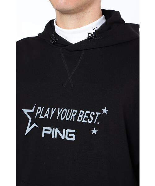 【セール】【PING APPAREL】ジャガードダンボールニットスウェットフーディ ＜PERFORMANCE＞ (MENS)（スウェット）｜PING（ピン）
