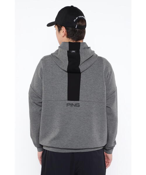 【セール】【PING APPAREL】ジャガードダンボールニットスウェットフーディ ＜PERFORMANCE＞ (MENS)（スウェット）｜PING（ピン）