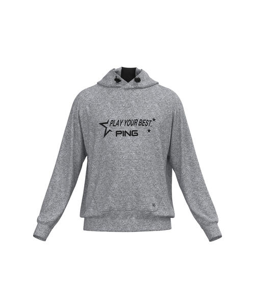 【セール】【PING APPAREL】ジャガードダンボールニットスウェットフーディ ＜PERFORMANCE＞ (MENS)（スウェット）｜PING（ピン）