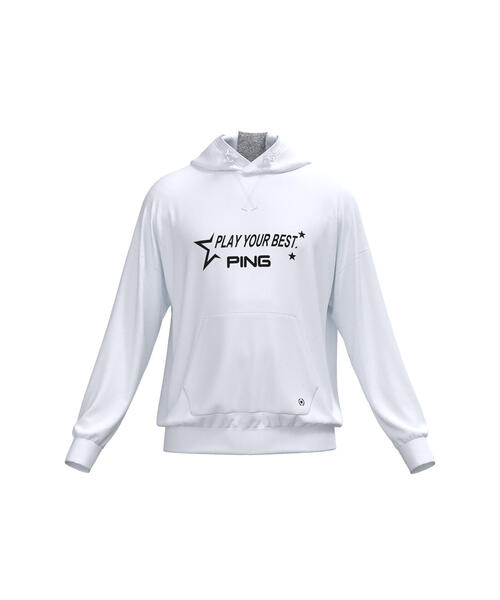 【セール】【PING APPAREL】ジャガードダンボールニットスウェットフーディ ＜PERFORMANCE＞ (MENS)（スウェット）｜PING（ピン）