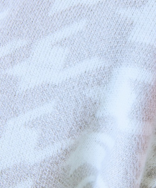 marun（マルン）の「＜大きいサイズ＞ ラメニット千鳥格子柄カーディガン marun（カーディガン/ボレロ・レディース・ピンク/グレー・5L/4L/3L/LL/L）」の22枚目の写真