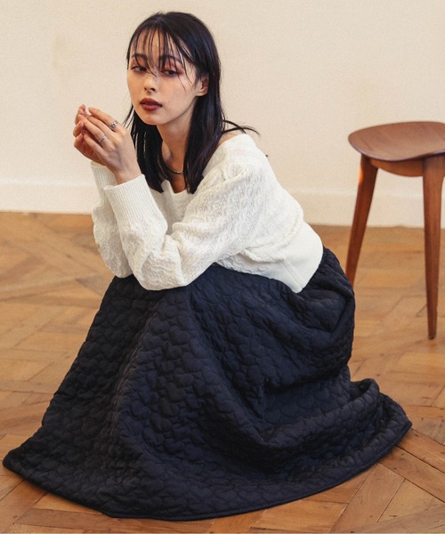 Lajour(ラジュール)の「日本製 前後2wayメタルバーニットトップス(ニット/セーター・レディース・ブラック/グレー/アイボリー・フリー)」の16枚目の写真