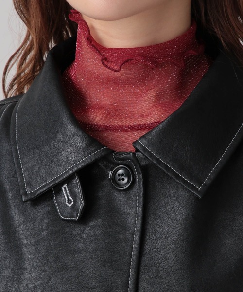 FOREVER 21（フォーエバー トゥエンティーワン）の「【2024FW】フェイクレザーカバーオール（ブルゾン・レディース・ブラック・FREE）」の11枚目の写真