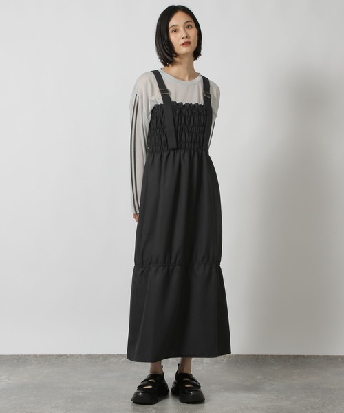 LAKOLE（ラコレ）の「袖ラインプリント長袖T / 148204（Tシャツ/カットソー・レディース・オフホワイト/ブラック/その他1・FREE）」の4枚目の写真