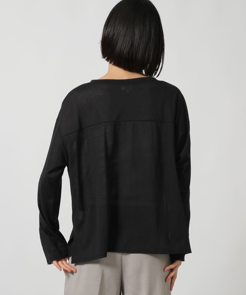 LAKOLE（ラコレ）の「袖ラインプリント長袖T / 148204（Tシャツ/カットソー・レディース・オフホワイト/ブラック/その他1・FREE）」の13枚目の写真