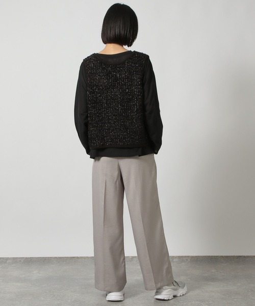 LAKOLE（ラコレ）の「袖ラインプリント長袖T / 148204（Tシャツ/カットソー・レディース・オフホワイト/ブラック/その他1・FREE）」の16枚目の写真