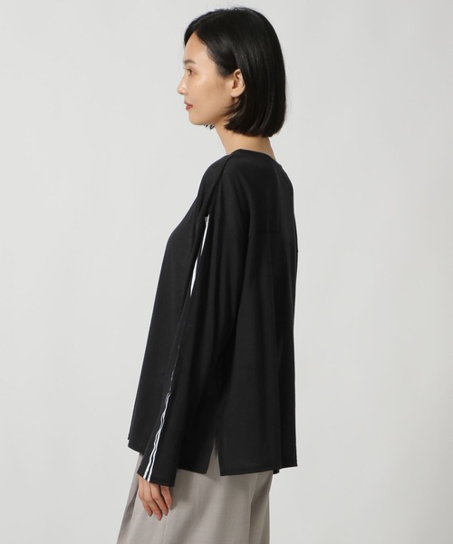 LAKOLE（ラコレ）の「袖ラインプリント長袖T / 148204（Tシャツ/カットソー・レディース・オフホワイト/ブラック/その他1・FREE）」の18枚目の写真