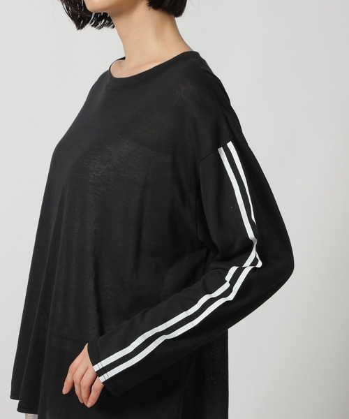 LAKOLE（ラコレ）の「袖ラインプリント長袖T / 148204（Tシャツ/カットソー・レディース・オフホワイト/ブラック/その他1・FREE）」の22枚目の写真