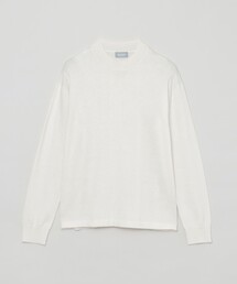 GREY LABEL ウールコットンモックネックニット
