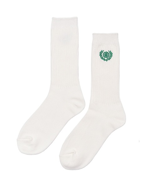 Mardi Mercredi(マルディメクルディ)の「SOCKS MRD LOGO / ソックス MRD ロゴ(ソックス/靴下・レディース・ホワイト・FREE)」の1枚目の写真